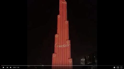 Cartier Lights Up The Burj Khalifa 